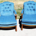 blue chair upholstery